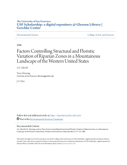 Factors Controlling Structural and Floristic Variation of Riparian