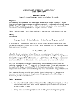 CHEMICAL ENGINEERING LABORATORY CHEG 4137W/4139W
