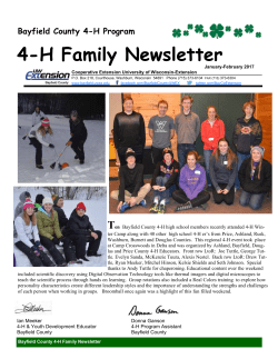 4H Newsletter-Jan-Feb 2017 4-H Newsletter
