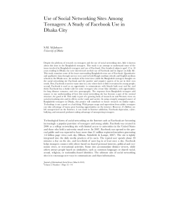 Use of Social Networking Sites Among Teenagers