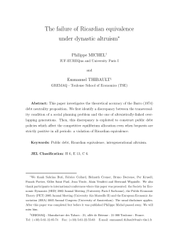 The failure of Ricardian equivalence under dynastic altruism