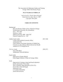 Cluverius, Wat T. IV - Association for Diplomatic Studies and Training