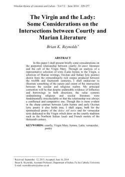 The Virgin and the Lady - 2016. All Rights Reserved. Department of