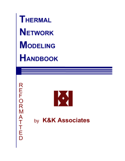 Thermal network modeling handbook tak