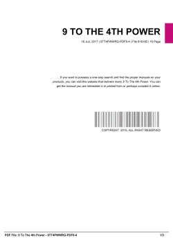 9 TO THE 4TH POWER 9TT4PWWRG-PDF6-4