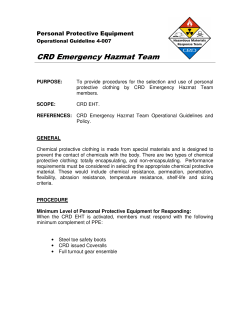 CRD Emergency Hazmat Team