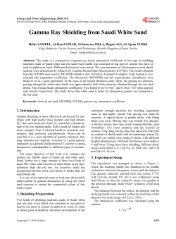 Gamma Ray Shielding from Saudi White Sand