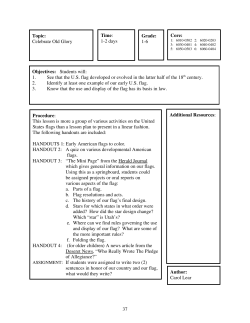Celebrate Old Glory (Grades 1-6)