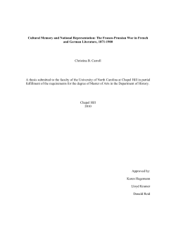 Cultural Memory and National Representation: The Franco