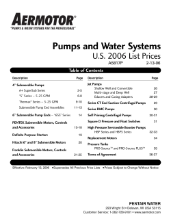 4" submersible pumps