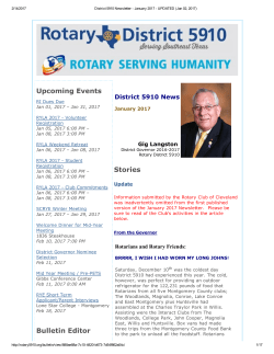 January 2017 - Rotary District 5910