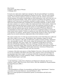 Eliza Schultz Committee on the Status of Women 13 February 2015