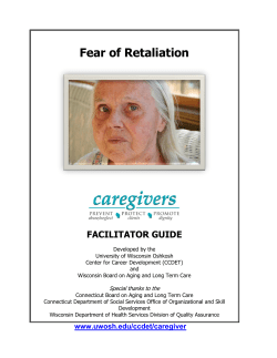 Fear of Retaliation - Facilitator Guide