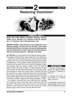 Restoring Dominion 1 2