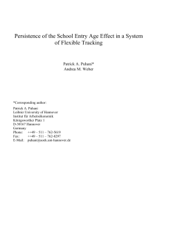 Persistence of the School Entry Age Effect in a System of Flexible