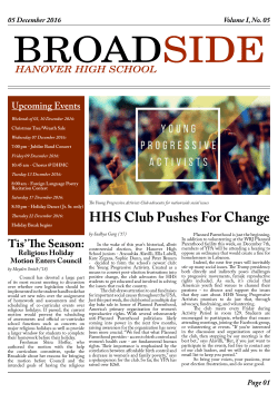 HHS Club Pushes For Change