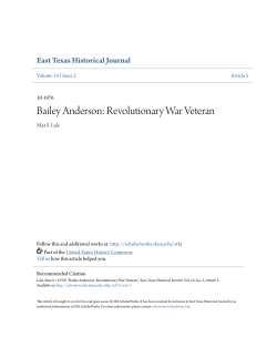 Bailey Anderson: Revolutionary War Veteran