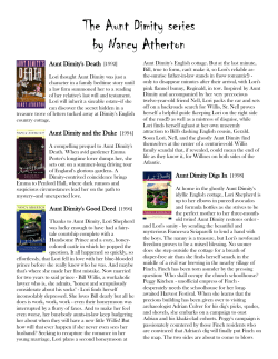 The Aunt Dimity series - Lincoln City Libraries