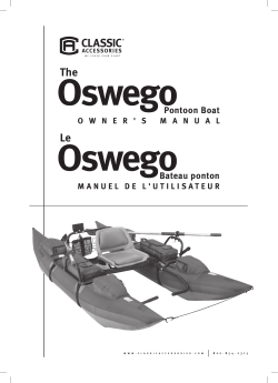 Oswego The Pontoon Boat OWNER
