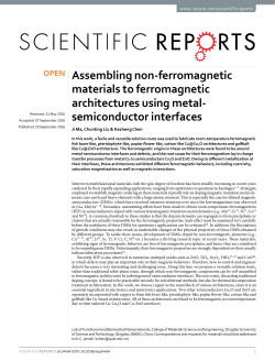 Assembling non-ferromagnetic materials to