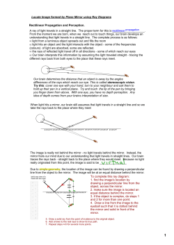 04 ray diagrams with plane mirrors