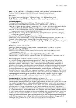 Curriculum Vitae - Tufts University
