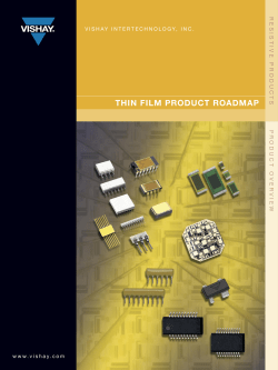 thin film product roadmap