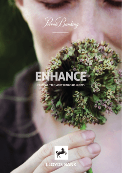 Club Lloyds Mayfair Current Account Brochure