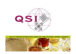 Honey quality requirements of the European market