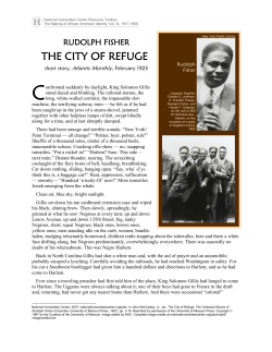 The City of Refuge, Rudolph Fisher, short story, Atlantic Monthly