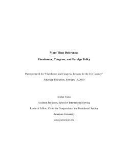 Eisenhower, Congress, and