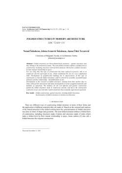 folded structures in modern architecture