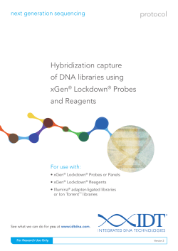 Hybridization capture protocol&mdash;xGen Lockdown Probes and