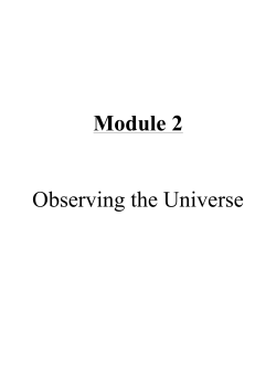 Module2: Observing the Universe