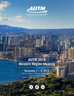 AUTM 2016 Western Region Meeting