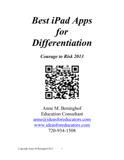 Best iPad Apps for Differentiation