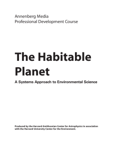 The Habitable Planet