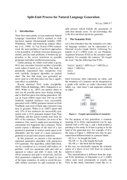 Split-Emit Process for Natural Language Generation