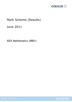 Examiner report - 9801 - June 2011 - Edexcel