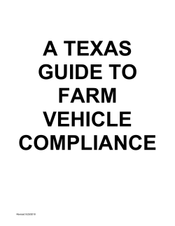 A Texas Guide to Farm Vehicle Compliance