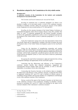 English - The UN Regional Commissions