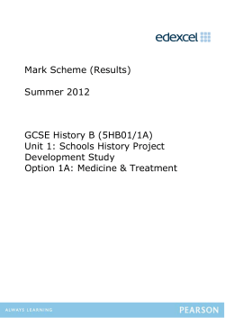 Mark Scheme - Edexcel