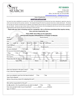 Date of Application /______/______ Please take your