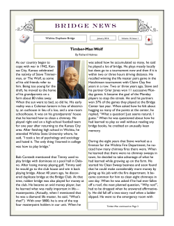 bridge news - BridgeWebs