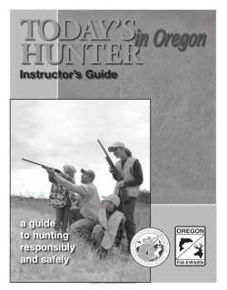 Today`s in Oregon HunTer