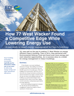 77 West Wacker - EDF Climate Corps