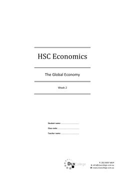 HSC Economics