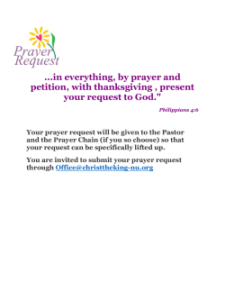 Prayer Requests - Christ The King Lutheran Church | New Ulm