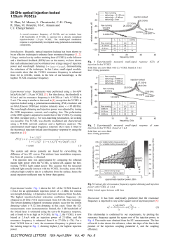 28 GHz optical injection-locked 1.55 /spl mu/m