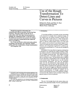 Use of the Hough Transformation To Detect Lines and Curves in